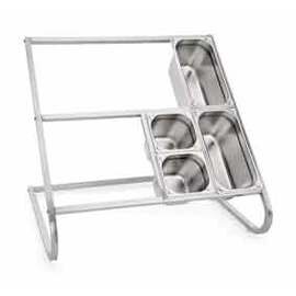 GN serving rack stainless steel | suitable for 8 containers GN 1/3 | 725 mm  x 580 mm  H 600 mm product photo