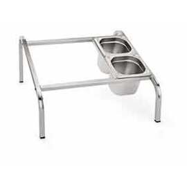GN serving rack stainless steel | suitable for 3 containers GN 1/3 | 550 mm  x 540 mm  H 280 mm product photo
