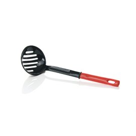 serving spoon black red Ø 90 mm • perforated | slotted L 280 mm product photo