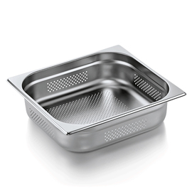 gastronorm container GN 2/3 x 100 mm perforated bottom and sides | GN 71 stainless steel product photo