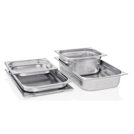 gastronorm container GN 1/2  x 65 mm GN 72 perforated stainless steel product photo