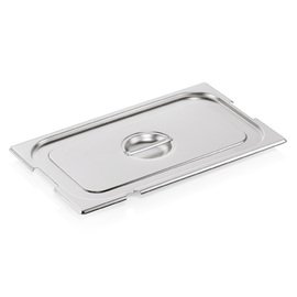 GN lid GN 73 GN 1/4 stainless steel | cutouts for drop handles and spoon product photo