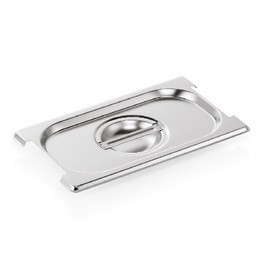 GN lid GN 73 GN 1/4 stainless steel | with cutout for drop handles product photo