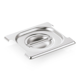 GN lid GN 73 GN 1/6 stainless steel | with cutout for drop handles product photo