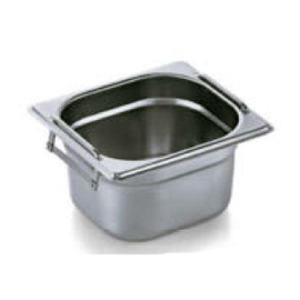 GN container GN 1/6  x 100 mm GN 73 stainless steel 0.7 mm | drop handles product photo