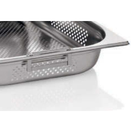 CLEARANCE | GN container GN 1/2  x 150 mm GN 74 perforated stainless steel | drop handles product photo