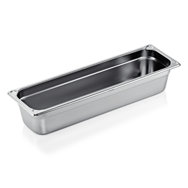 GN container GN 2/4 x 100 mm stainless steel 0.6 mm | GN 76 product photo