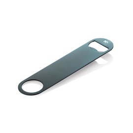 Bottle opener Nocturn stainless steel | 18 x 4 cm, blue matt - HLC product photo