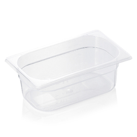 gastronorm container GN 1/4  x 100 mm GN 84 polypropylene transparent product photo