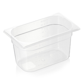 gastronorm container GN 1/4  x 150 mm GN 84 polypropylene transparent product photo