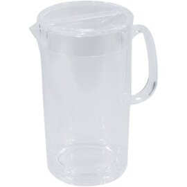 pitcher plastic acrylic with lid transparent 2700 ml H 265 mm product photo