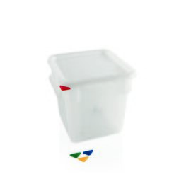 storage container with lid polypropylene 18 ltr graduated scale  L 285 mm  B 285 mm  H 320 mm product photo