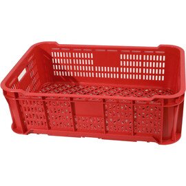 GN transport basket  • red  • perforated | 590 mm  x 380 mm  H 190 mm product photo
