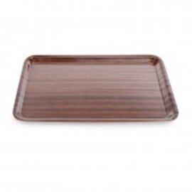 tray wood brown melamine coated | rectangular 360 mm  x 280 mm  | non-slip product photo