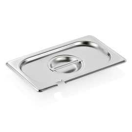 GN lid with spoon recess GN 1/4 stainless steel GN 90 product photo