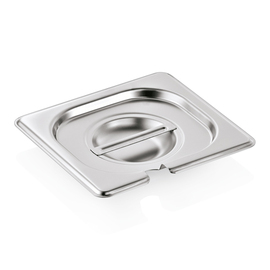 GN lid with spoon recess GN 1/6 stainless steel GN 90 product photo