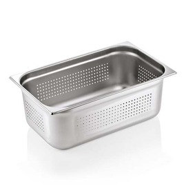 gastronorm container GN 1/1 x 200 mm | stainless steel GN 91 | base and sides perforated product photo