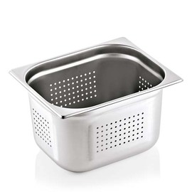 gastronorm container GN 1/2 x 200 mm | stainless steel GN 91 | base and sides perforated product photo