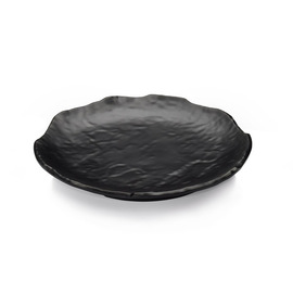 plate Q SQUARED black flat Ø 280 mm product photo