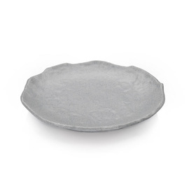 plate Q SQUARED granite grey flat Ø 280 mm product photo