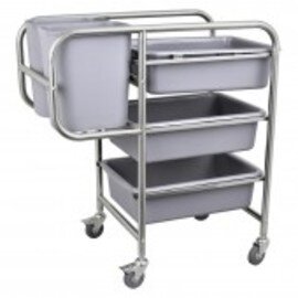 clearing trolley  | 3 shelves  L 800 mm  B 440 mm  H 930 mm product photo