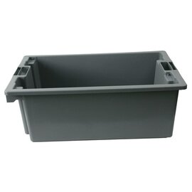 transport crate|storage crate  • grey | 550 mm  x 400 mm  H 220 mm product photo