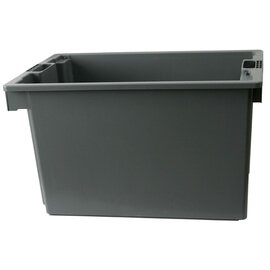 transport crate|storage crate  • grey | 550 mm  x 400 mm  H 375 mm product photo