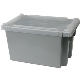 transport crate|storage crate  • grey | 500 mm  x 310 mm  H 285 mm product photo