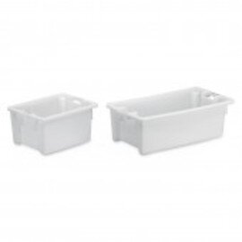 transport crate|storage crate  • white  | 60 ltr | 800 mm  x 450 mm  H 270 mm product photo