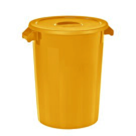 Ingredient container | storage containers yellow 100 l  Ø 515 mm  H 670 mm product photo