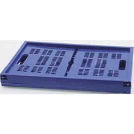 transport crate|storage crate  • blue  • perforated  • foldable | 530 mm  x 360 mm  H 270 mm product photo  S