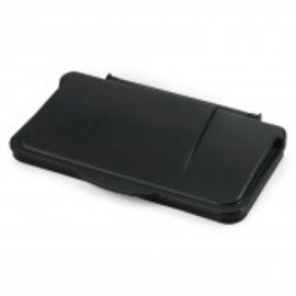 PP hinged lid, black product photo