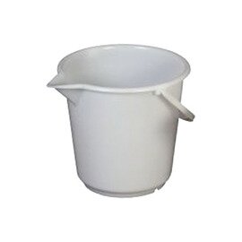 bucket with graduated scale with spout plastic white 10 ltr  Ø 290 mm  H 270 mm product photo