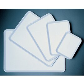 Delivery tray, plastic, white, SAN, 280 x 200 x 15 mm product photo