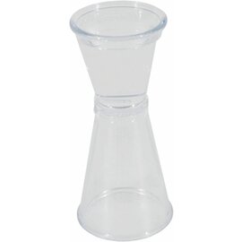 bar jigger bar measuring cup, jigger glass clear transparent filling  capacity 25 ml, 50 ml calibration marks 25 ml