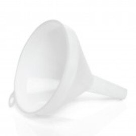 funnel plastic white  Ø 80 mm passage Ø 16 mm  H 80 mm product photo