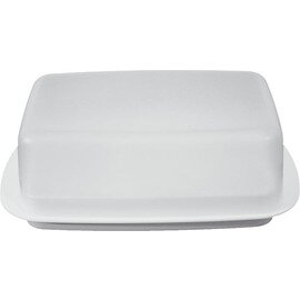 butter dish with lid white product photo
