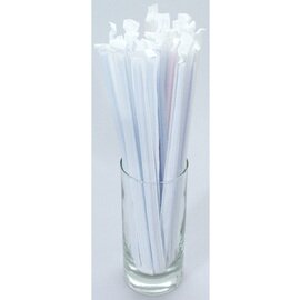 bendy straw set  • striped different colours  Ø 5 mm  L 230 mm  | 500 pieces product photo