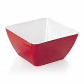 bowl 300 ml melamine red white 100 mm  x 100 mm  H 50 mm product photo