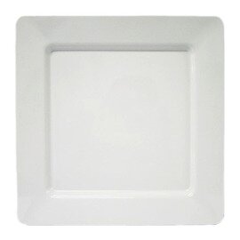 plate melamine white square | 250 mm  x 250 mm | reusable product photo
