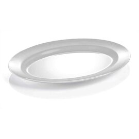 plate plastic white oval  L 250 mm  x 190 mm product photo