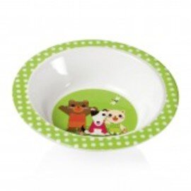 children's bowl melamine multi-coloured colourful animal pictures Ø 165 mm product photo