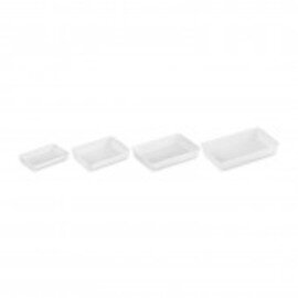 Clearance | display bowl plastic white 210 mm  x 115 mm  H 30 mm product photo