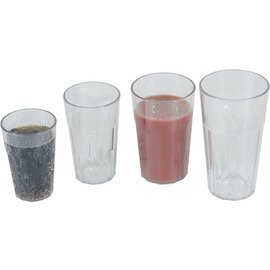 drinking cup 22 cl reusable polycarbonate clear product photo  S