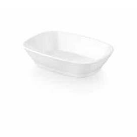bowl 220 ml polycarbonate white 140 mm  x 100 mm  H 35 mm product photo  L