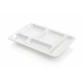 bowl polycarbonate white | 360 mm  x 245 mm | 5 compartments product photo