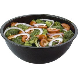 Bowl, material: polycarbonate, color: black, dimensions: Ø 26 cm, height: 9,5 cm, volume: 3 liters product photo