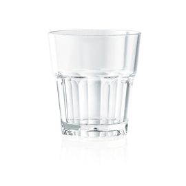 juice glass POOL polycarbonate clear 12 cl | reusable product photo