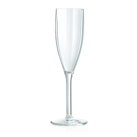 champagne glass SUNSET polycarbonate clear 19 cl | reusable product photo