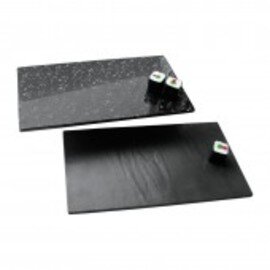 GN buffet plate GN 1/3 plastic black slate coloured  H 7 mm product photo